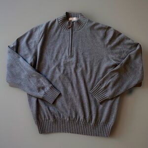 Martin Timeless as the Game Gray Italian Merino Lined Golf Sweater Men's XL S3